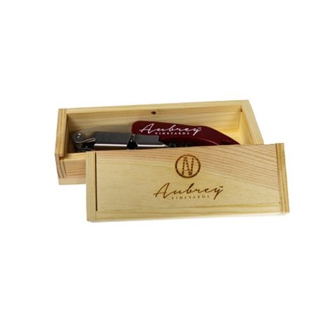 Pinewood Corkscrew Gift Crate – Aubrey Vineyards