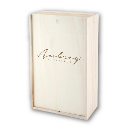 Wood Wine Box with Logo