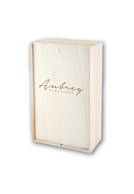 Wood Wine Box with Logo