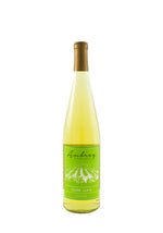 A bottle of Aubrey Vineyards 2018 Apple Wine on a white background.
